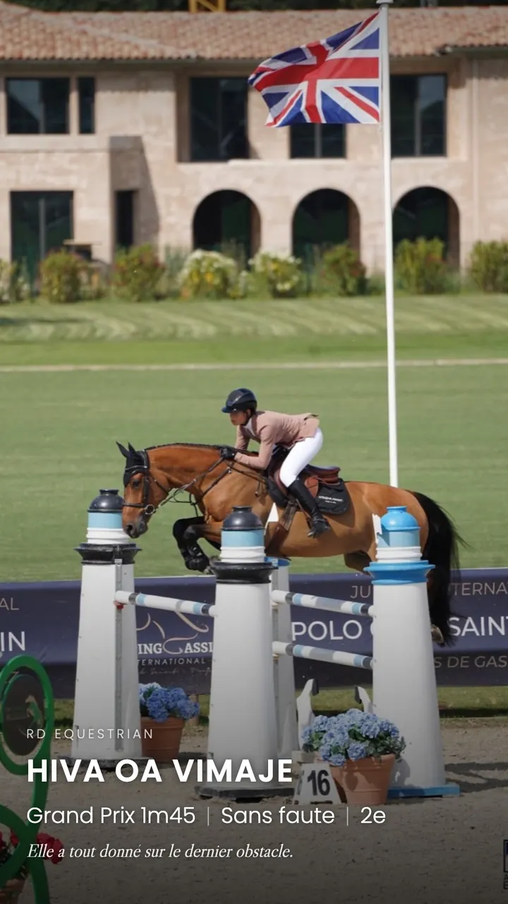 Story de résultat : Hiva Oa Vimaje, sans faute, deuxième du Grand Prix